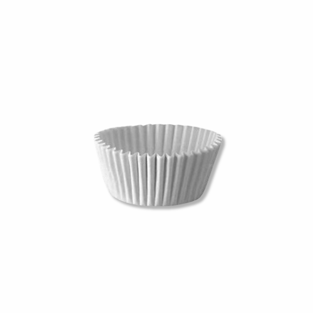 White Muffin Case - #610 - 55x30mm