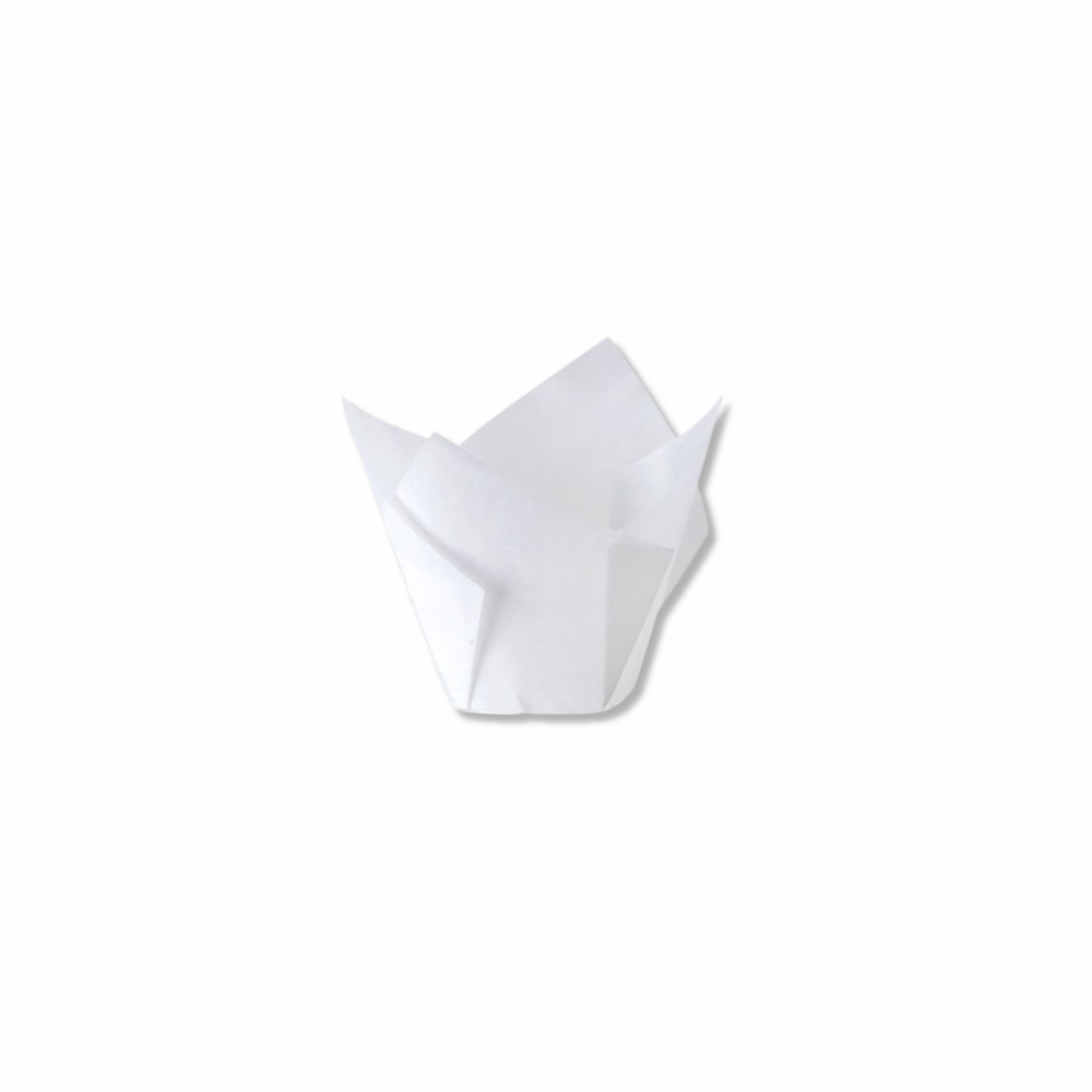 White Tulip Muffin Wrap - 60mmx30mm