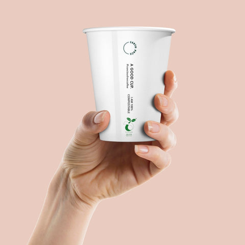 White Compostable Coffee Cup - 8oz