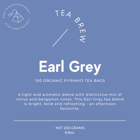 Organic Earl Grey Loose Leaf Tea Label