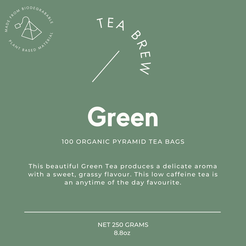 Organic Green Loose Leaf Tea Label