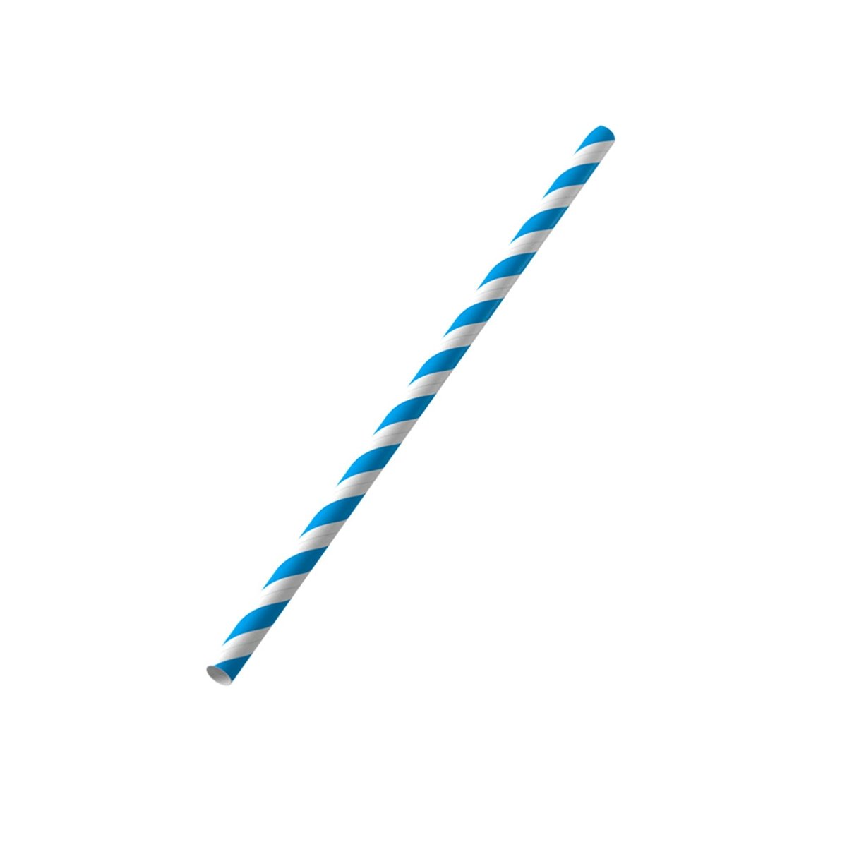 Blue Paper Cafe Straw