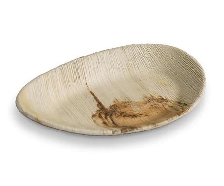 Palm Leaf Oval Plate - Medium