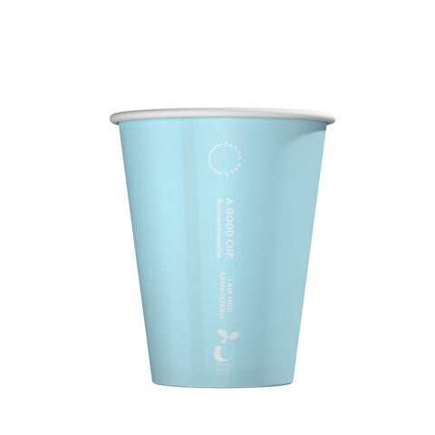 Pastel Blue 12oz Compostable Coffee Cup