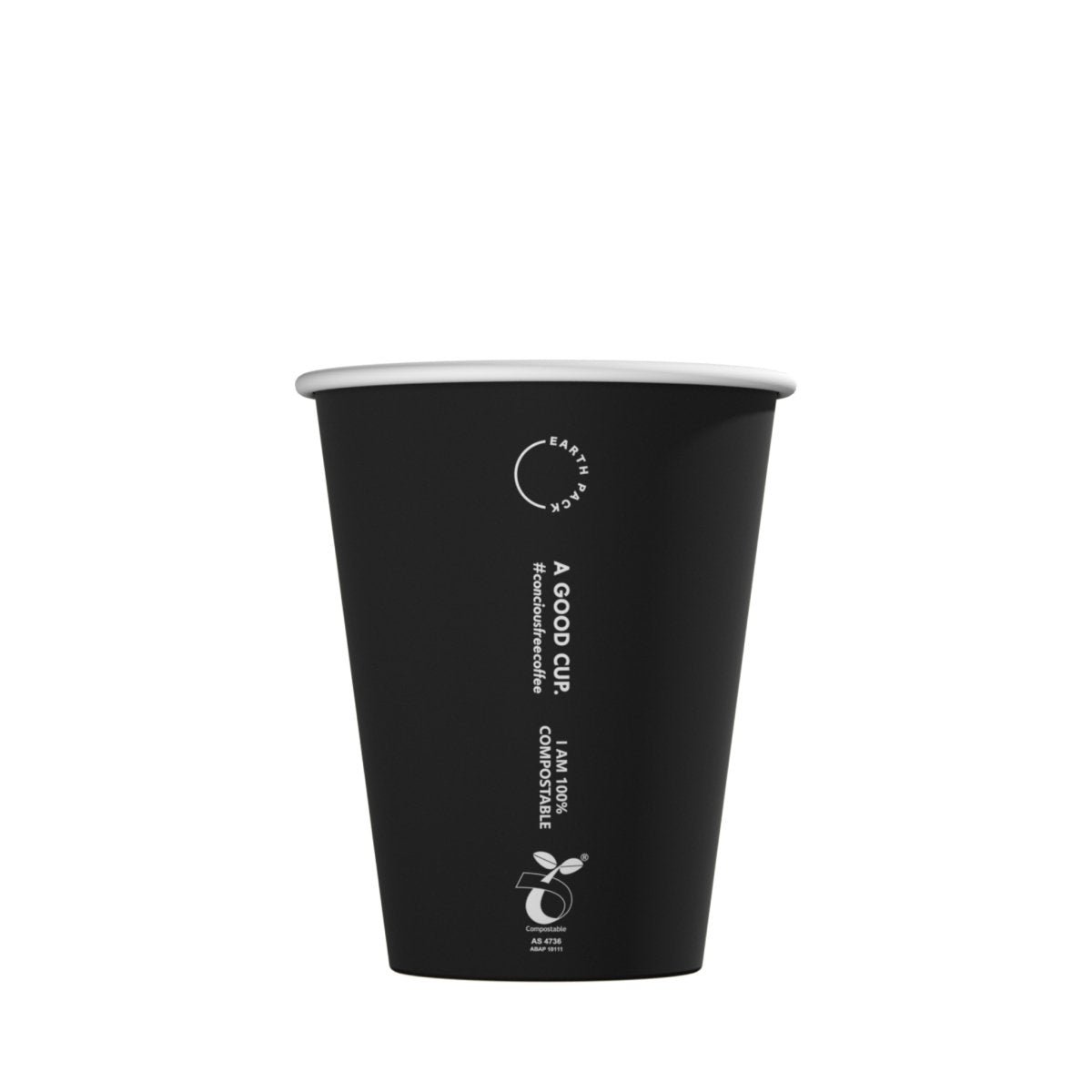 Black Compostable Coffee Cup