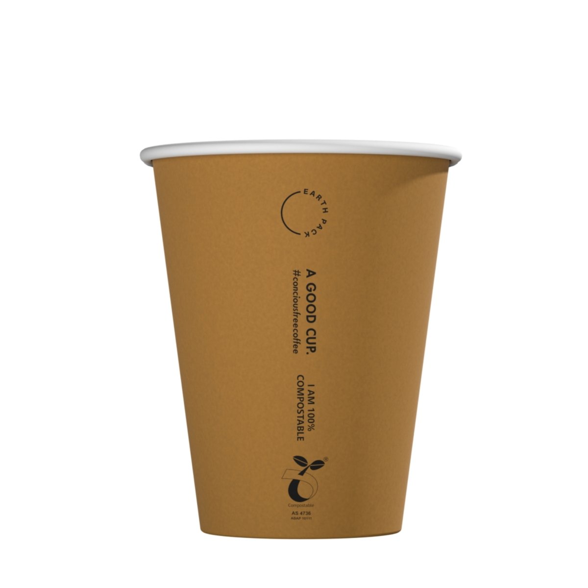 Kraft eco friendly compostable coffee cup