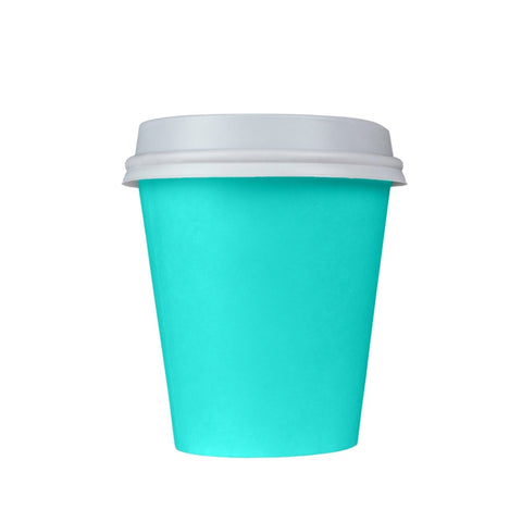 12oz Teal Paper Coffee Cup