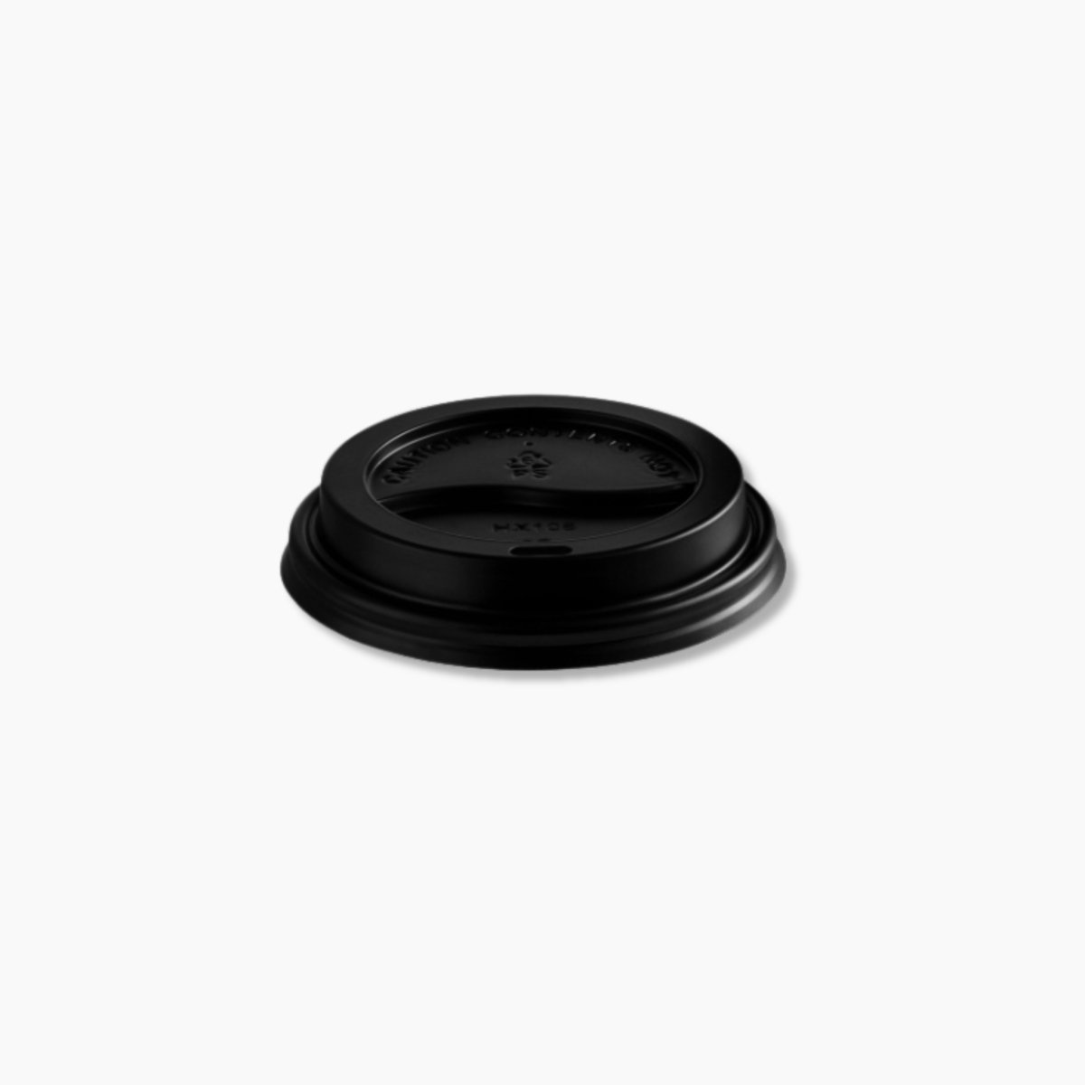 Black Coffee Cup Lid - 80mm