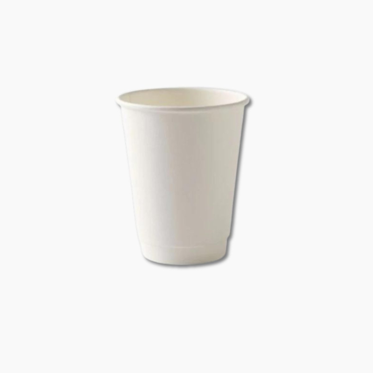 White Double Wall Coffee Cup - 12oz