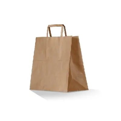 Large Kraft Flat Handle Bag