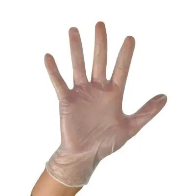 Clear Vinyl Powder Free Gloves - Medium